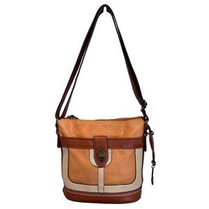 BOC Born Concept Crossbody Leather Bag Adjustable Straps Zip Closure 11x9x5"